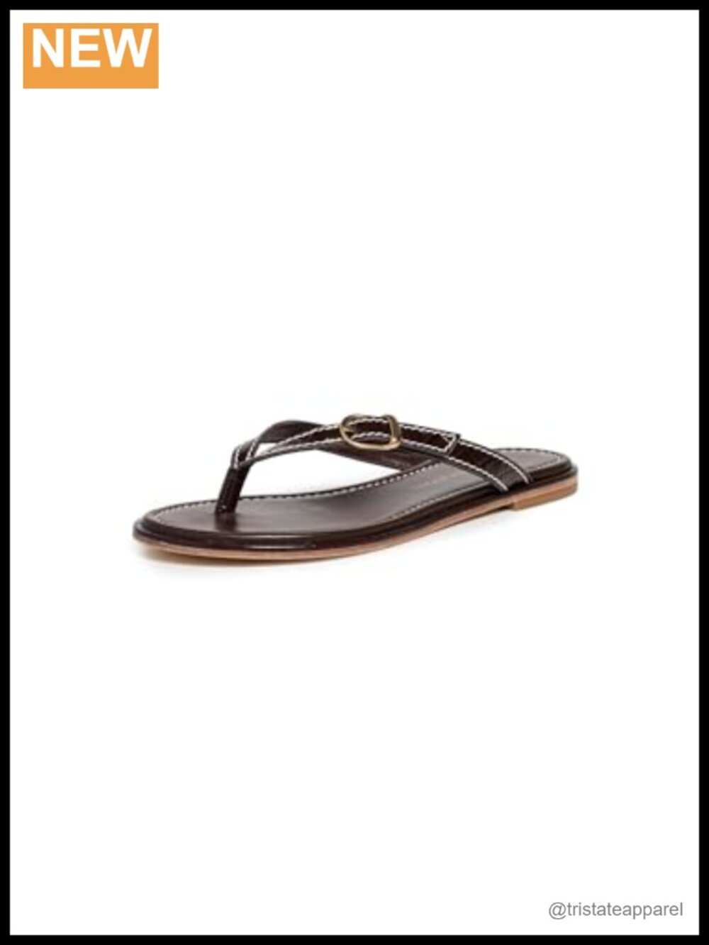 Stuart Weitzman Park Thong Sandal Leather Slip On Casual Flat